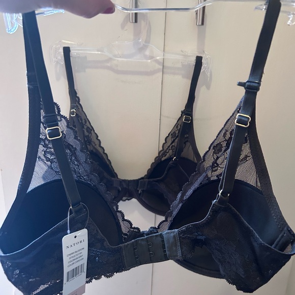 NWT 2 Pack Natori Cherry Blossom Bras Size 30D Grey Lined Racerback Convertible - Picture 3 of 4